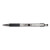 F-301 Ballpoint Pen, Retractable, Bold 1.6 Mm, Black Ink, Stainless Steel/black Barrel, 12/pack