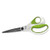 Carbotitanium Bonded Scissors, 8" Long, 3.25" Cut Length, White/green Straight Handle