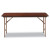 Wood Folding Table, Rectangular, 59.88w X 17.75d X 29.13h, Mahogany