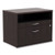 Alera Open Office Desk Series Low File Cabinet Credenza, 2-drawer: Pencil/file,legal/letter,1 Shelf,espresso,29.5x19.13x22.88