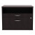 Alera Open Office Desk Series Low File Cabinet Credenza, 2-drawer: Pencil/file,legal/letter,1 Shelf,espresso,29.5x19.13x22.88