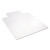 All Day Use Non-studded Chair Mat For Hard Floors, 45 X 53, Wide Lipped, Clear