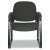 Alera Genaro Series Fabric Half-back Sled Base Guest Chair, 25" X 24.80" X 33.66", Black Seat, Black Back, Black Base