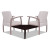 Alera Reception Lounge 700 Series Gang Table, Corner, 27.5w X 27.5d X 13.13h, Mahogany