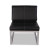 Alera Ispara Series Armless Chair, 26.57" X 30.71" X 31.1", Black Seat, Black Back, Silver Base