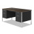 ALESD6030BM Double Pedestal Steel Desk, Metal Desk, 60w x 30d x 29-1/2h, Mocha/Black