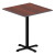 Reversible Laminate Table Top, Square, 35.38w X 35.38d, Medium Cherry/mahogany