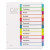 Customizable Toc Ready Index Multicolor Tab Dividers, 12-tab, 1 To 12, 11 X 8.5, White, Contemporary Color Tabs, 1 Set