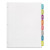 Big Tab Printable White Label Tab Dividers, 8-tab, 11 X 8.5, White, 20 Sets