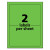 High-visibility Permanent Laser Id Labels, 5.5 X 8.5, Neon Green, 200/box