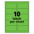 High-visibility Permanent Laser Id Labels, 2 X 4, Neon Green, 1000/box