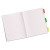 Ultra Tabs Repositionable Tabs, Margin Tabs: 2.5" X 1", 1/5-cut, Assorted Colors, 24/pack