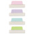 Ultra Tabs Repositionable Tabs, Margin Tabs: 2.5" X 1", 1/5-cut, Assorted Pastel Colors, 24/pack