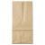 Grocery Paper Bags, 40 Lb Capacity, #16, 7.75" X 4.81" X 16", Kraft, 500 Bags