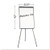 Basic Tripod Melamine Presentation Easel, 22.5 X 42, White/black