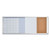 Magnetic Calendar Combo Board, Monthly Planning/scheduling, 48" X 18", White Surface, Satin Aluminum Frame