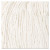 Cut-end Wet Mop Head, Cotton, #16, White, 12/carton