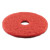 Buffing Floor Pads, 15" Diameter, Red, 5/carton