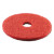 Buffing Floor Pads, 18" Diameter, Red, 5/carton