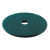 Heavy-duty Scrubbing Floor Pads, 19" Diameter, Green, 5/carton