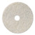Natural Burnishing Floor Pads, 19" Diameter, White, 5/carton