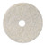 Natural Burnishing Floor Pads, 21" Diameter, White, 5/carton