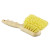 Utility Brush, Cream Polypropylene Bristles, 5.5 Brush, 3" Tan Plastic Handle