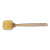 Utility Brush, Cream Polypropylene Bristles, 5.5" Brush, 14.5" Tan Plastic Handle