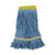 Super Loop Wet Mop Head, Cotton/synthetic Fiber, 5" Headband, Small Size, Blue, 12/carton