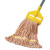 Super Loop Wet Mop Head, Cotton/synthetic Fiber, 5" Headband, Small Size, Orange, 12/carton