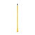 Plastic Jaws Mop Handle For 5 Wide Mop Heads, Aluminum, 1" Dia X 60", Yellow