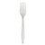 Heavyweight Polypropylene Cutlery, Fork, White, 1000/carton