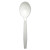 Heavyweight Polypropylene Cutlery, Soup Spoon, Plastic, White, 1,000/carton