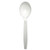 Heavyweight Polypropylene Cutlery, Soup Spoon, White, 1000/carton