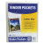 Poly Binder Pockets, 9.25 X 11.5, Clear, 5/pack