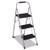 3-step Big Step Folding Stool, 200 Lb Capacity, 17.75 X 28 X 45.63, Light Gray