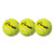 Tennis Balls, 2.5" Diameter, Yellow, 3/pack
