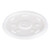 Plastic Lids, Fits 12 Oz To 24 Oz Hot/cold Foam Cups, Straw-slot Lid, White, 100/pack, 10 Packs/carton