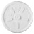 Plastic Lids, Vented, Fits 8 Oz To 10 Oz Hot/cold Foam Cups, White, 100/pack, 10 Packs/carton