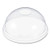 Ultra Clear Dome Cold Cup Lids, Fits 16 Oz To 24 Oz Cold Cups, Plastic, Clear, 1,000/carton