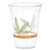 Bare Eco-forward Rpet Cold Cups, 16 Oz To 18 Oz, Leaf Design, Clear, 50/pack, 20 Packs/carton