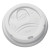 Sip-through Dome Hot Drink Lids, Fits 10 Oz Hot Cups, Plastic, White, 100/pack