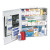 Industrial First Aid Kit, 100 People, 676 Pieces, Metal Case