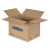 Smoothmove Basic Moving Boxes, Regular Slotted Container (rsc), Small, 12" X 16" X 12", Brown/blue, 25/bundle