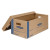 Smoothmove Classic Moving/storage Boxes, Half Slotted Container (hsc), Large, 17" X 21" X 17", Brown/blue, 5/carton