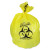 Healthcare Biohazard Printed Can Liners, Biohazard Infectious Waste, 30 Gal, 1.3 Mil, 30" X 43", Yellow, Flat Pack, 200/ct