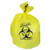 Healthcare Biohazard Printed Can Liners, Biohazard Infectious Waste, 30 Gal, 1.3 Mil, 30" X 43", Yellow, Flat Pack, 200/ct
