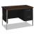 34000 Series Right Pedestal Desk, 45.25" X 24" X 29.5", Mocha/black