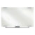 Clarity Glass Dry Erase Board With Aluminum Trim, 48" X 36", White Surface, Satin Aluminum Frame
