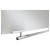 Clarity Glass Dry Erase Board With Aluminum Trim, 48" X 36", White Surface, Satin Aluminum Frame
